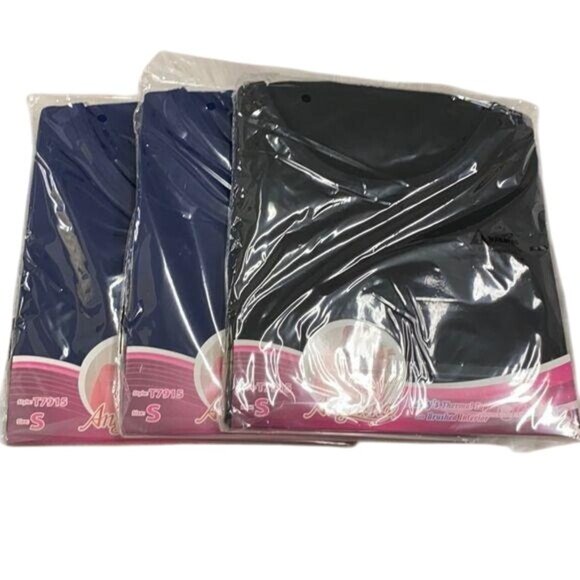 Angelina Bundle Of Three Cozy Long Sleeve Tees Fleece Lined - Picture 1 of 2